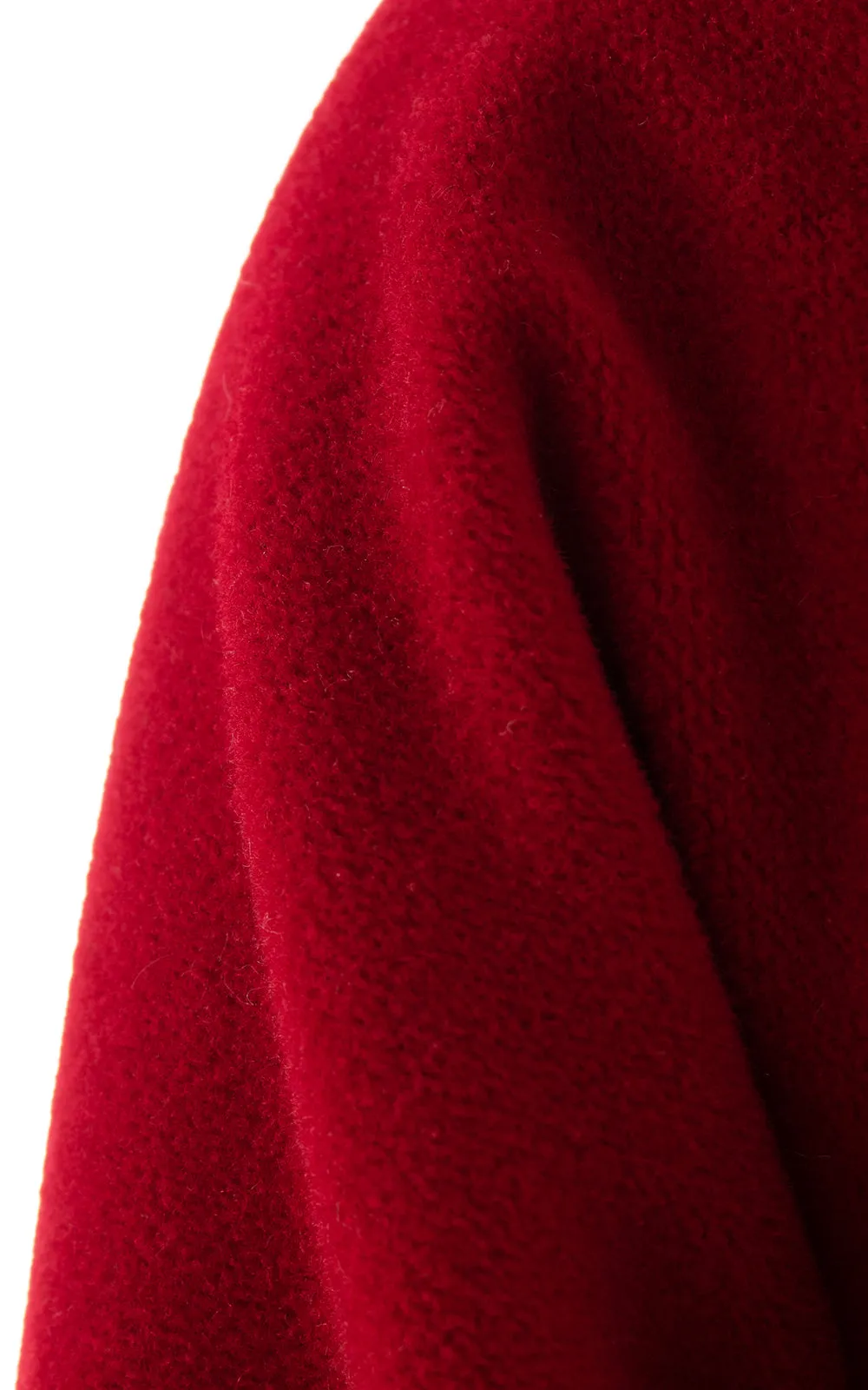 1950s Dark Red Wool Swing Coat | small/medium