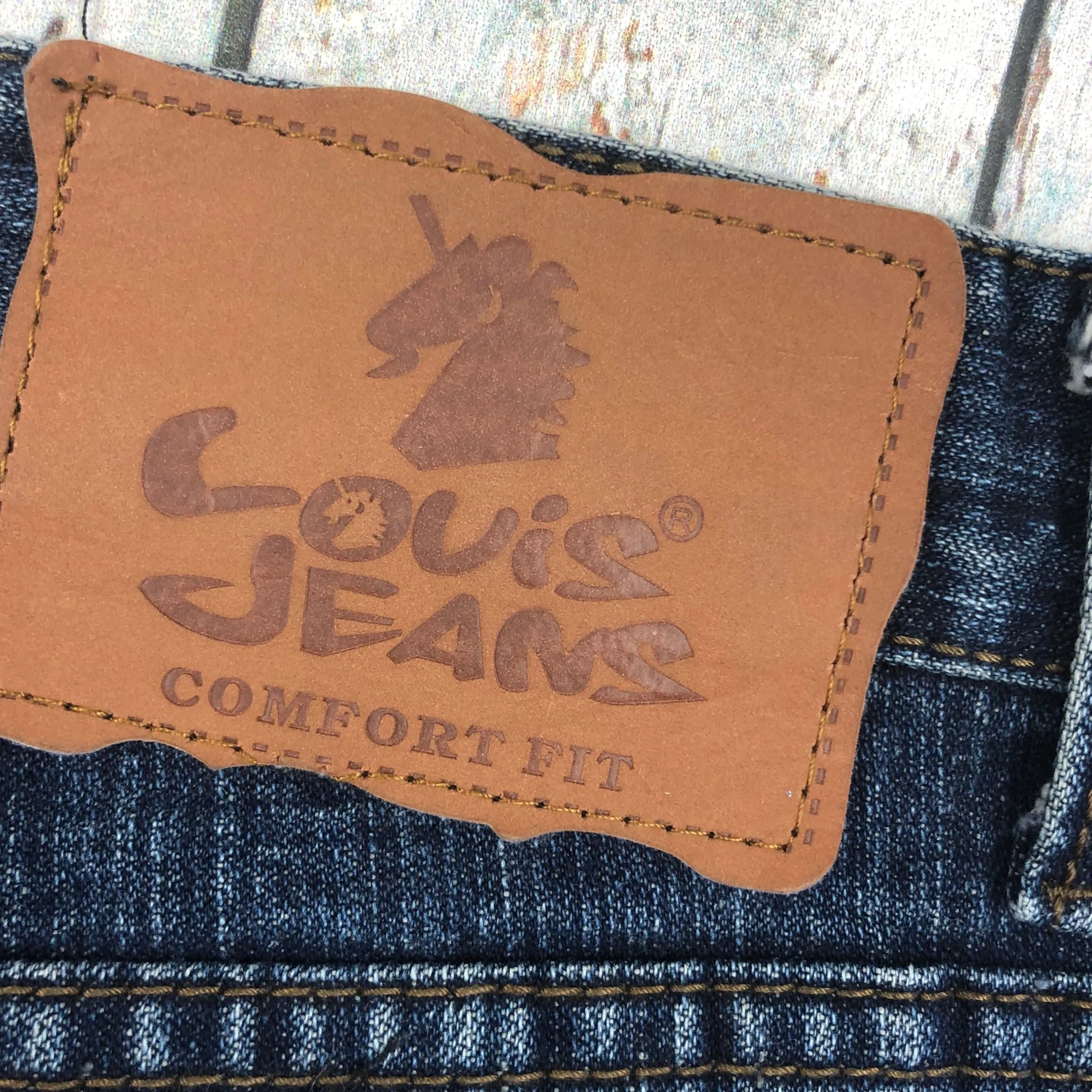 90's Louis Denim Comfort Fit Tapered Jeans - Size 35