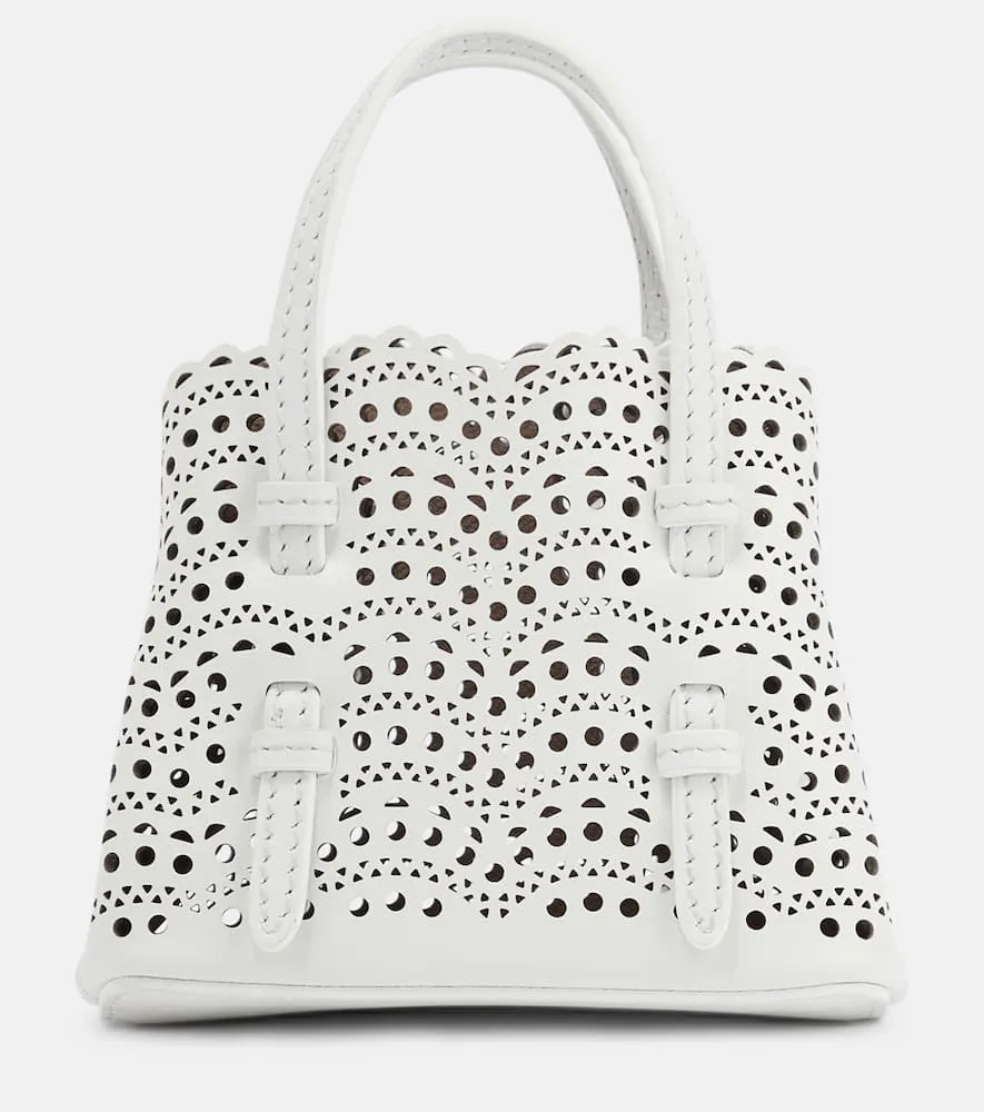 Alaia Mina Mini leather crossbody bag
