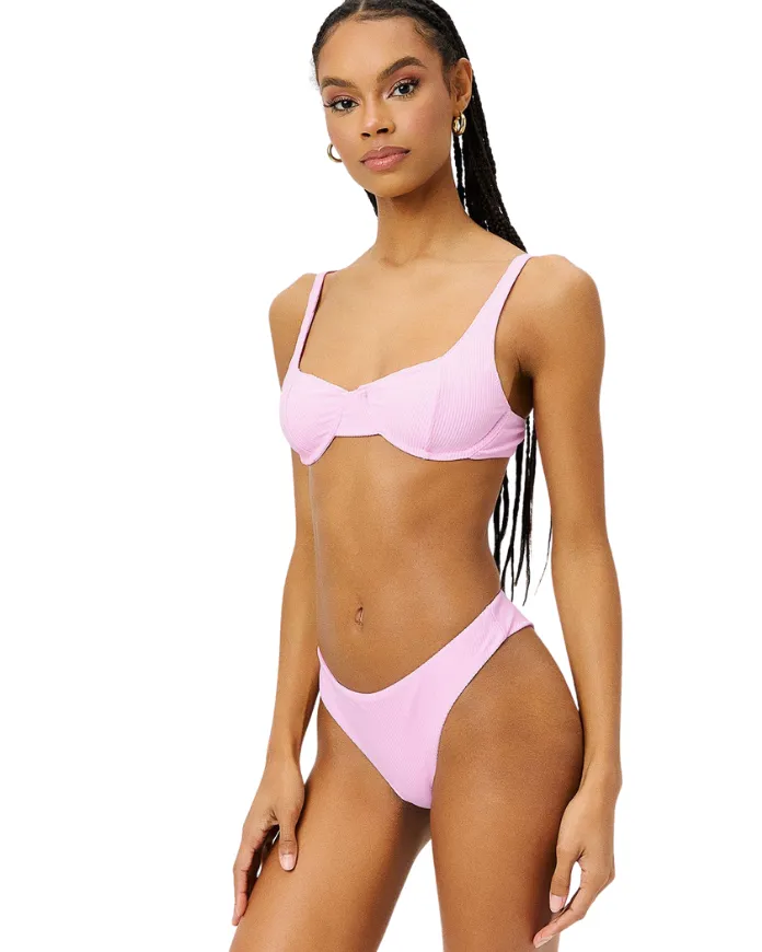Anna Underwire Ribbed Bikini Top
