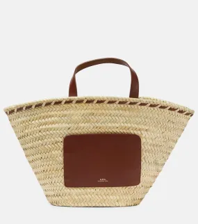 A.P.C. Zoe straw basket bag