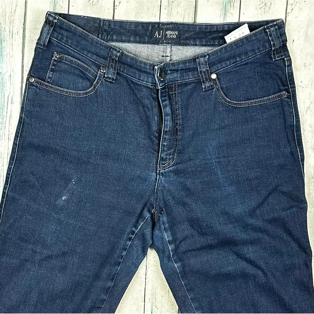 Armani Jeans Classic Straight Stretch Jeans -Size 32S