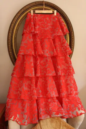 Chantilly Lace and silk skirt
