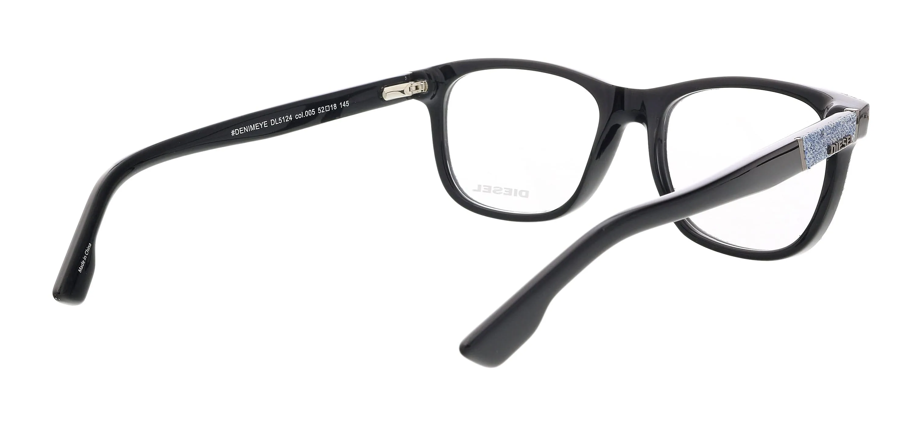 Diesel DL5124 Black Classic Square Eyeglasses