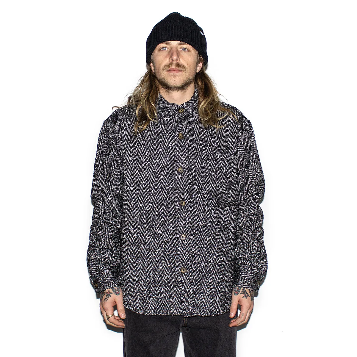 Herringbone Heavyweight Flannel Overshirt