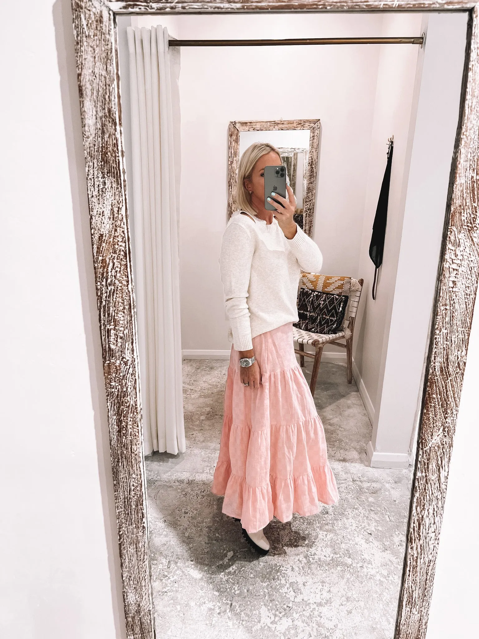 Janey Skirt Blush