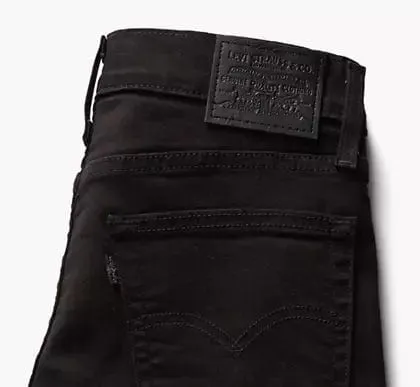 Levi's 724™ High Rise Straight Jeans 32 Leg in Midnight Gaze Black