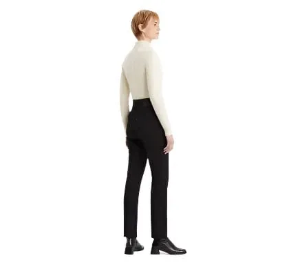 Levi's 724™ High Rise Straight Jeans 32 Leg in Midnight Gaze Black