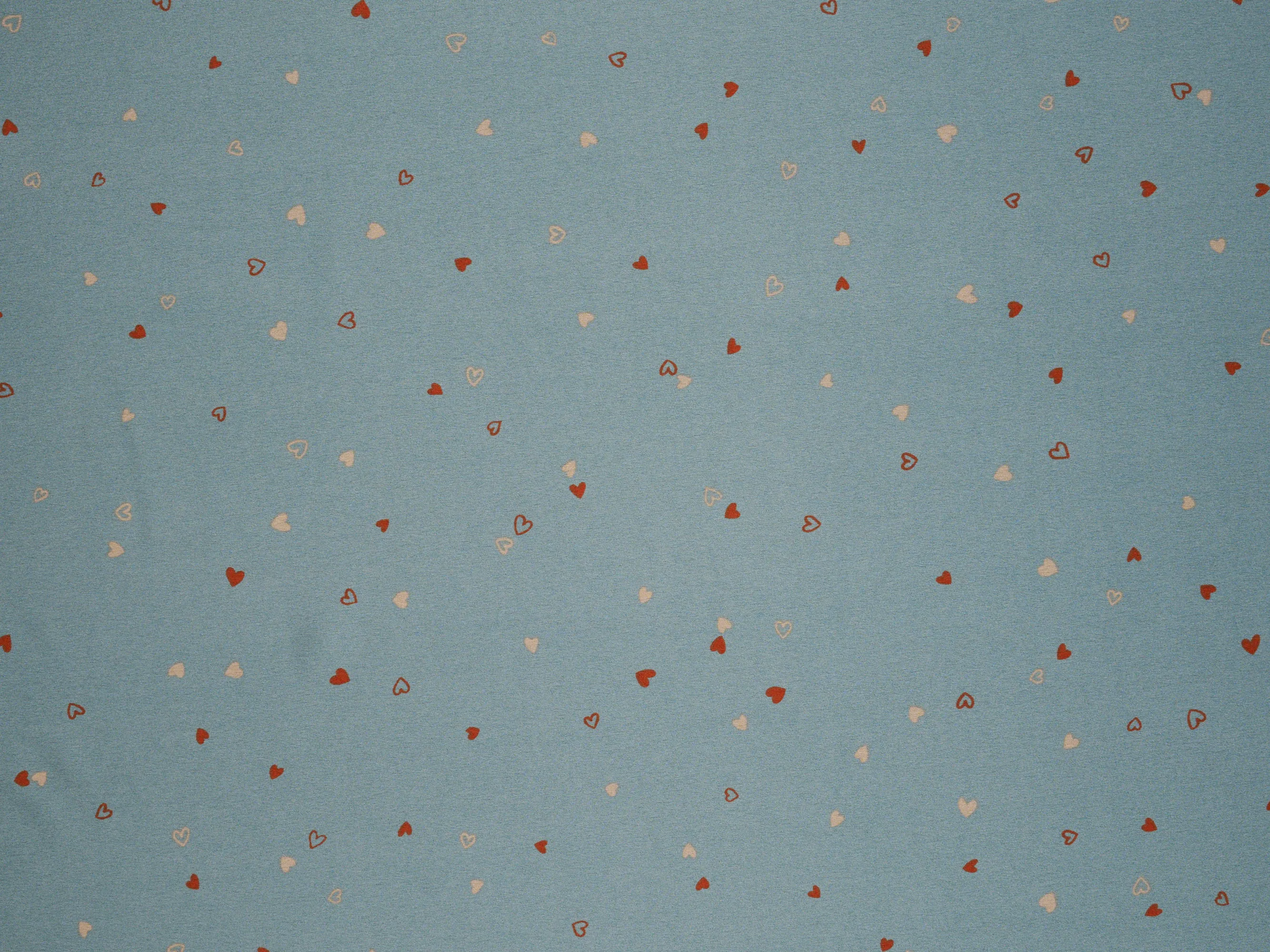 Lightweight  satin  fabric - Dainty hearts print