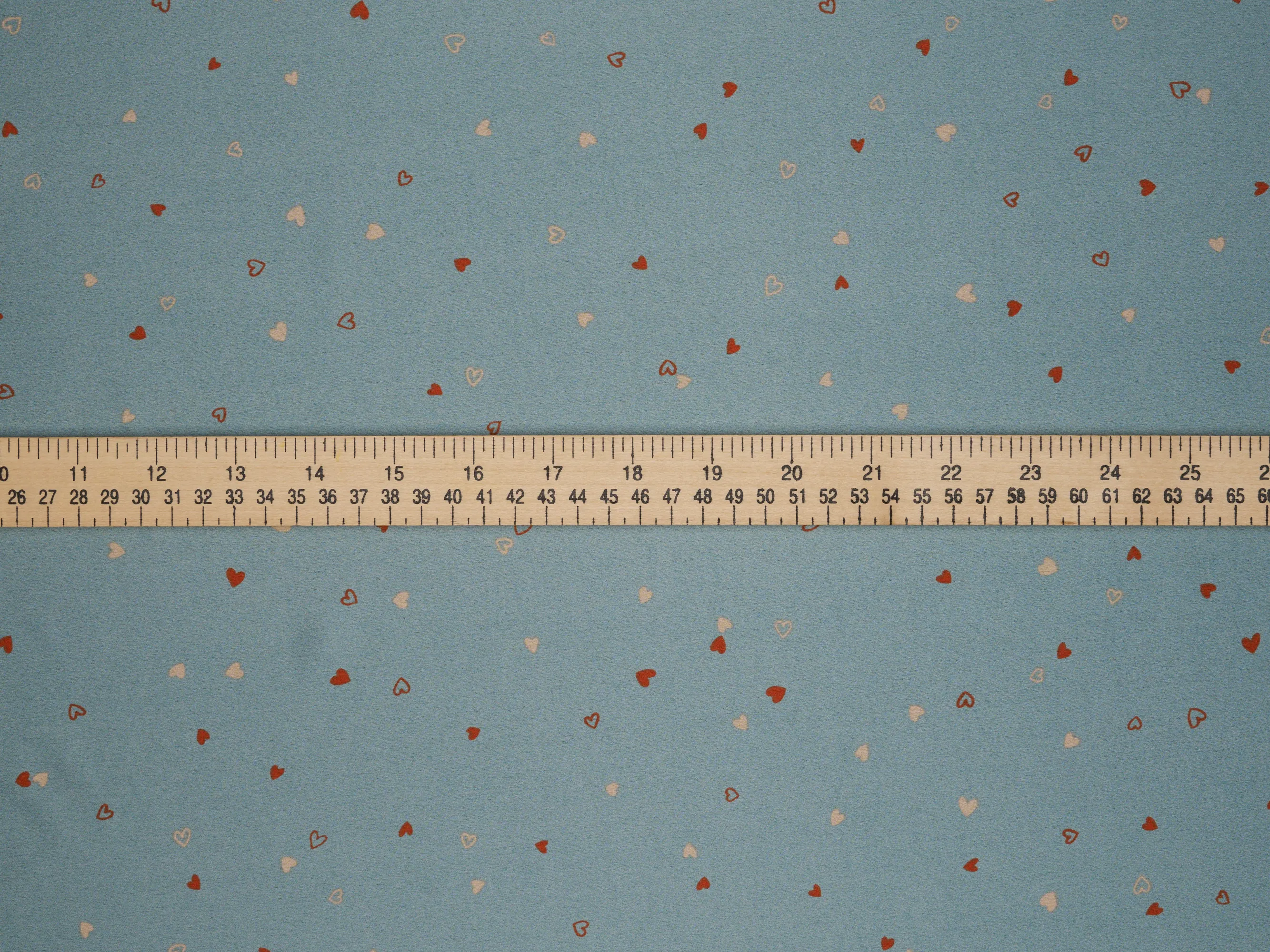 Lightweight  satin  fabric - Dainty hearts print