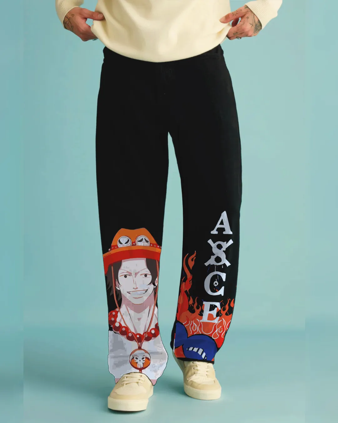Men's Black Ultrasoft Cotton Pant - Ace(*)