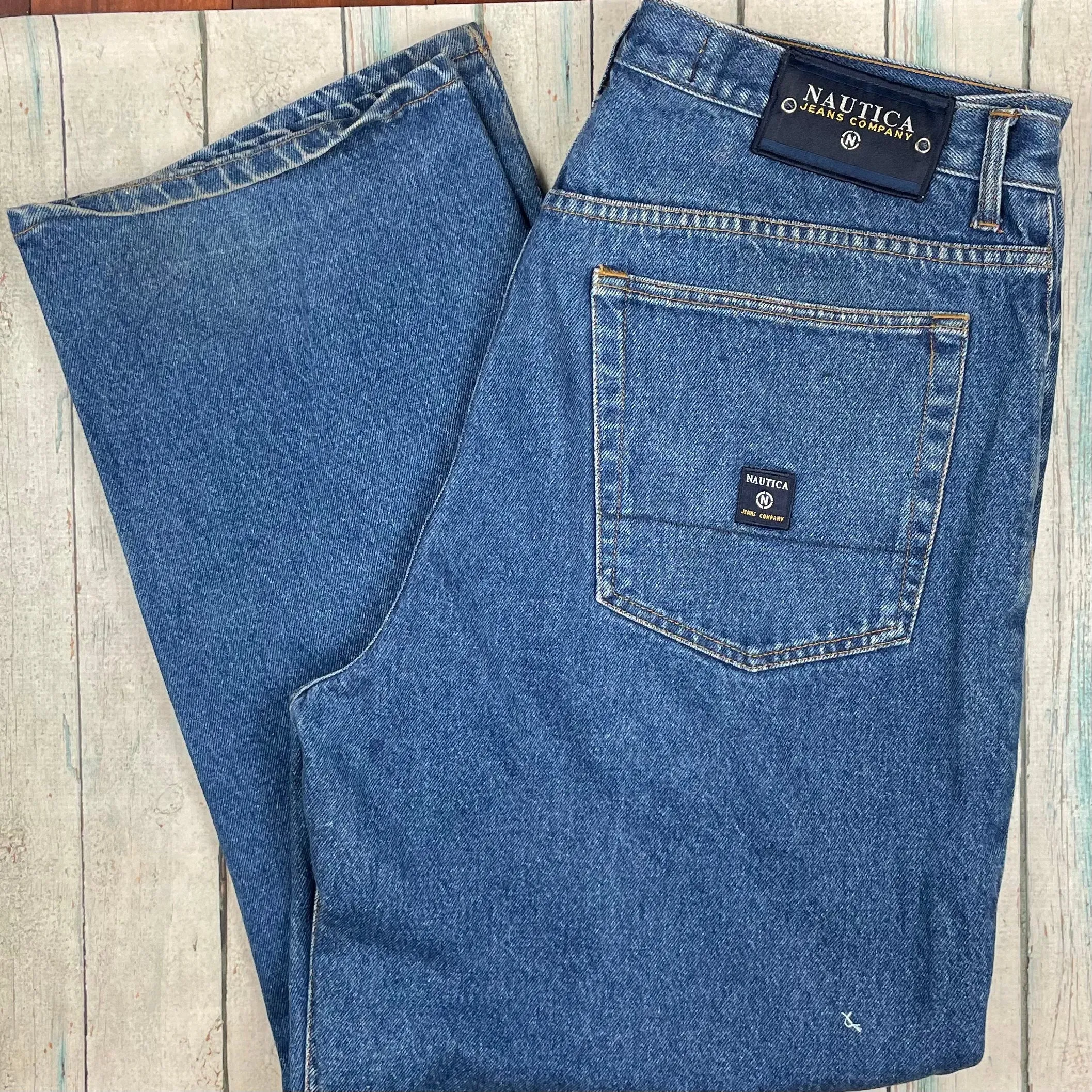 Nautica Mens Classic Easy Fit Jeans- Size 38