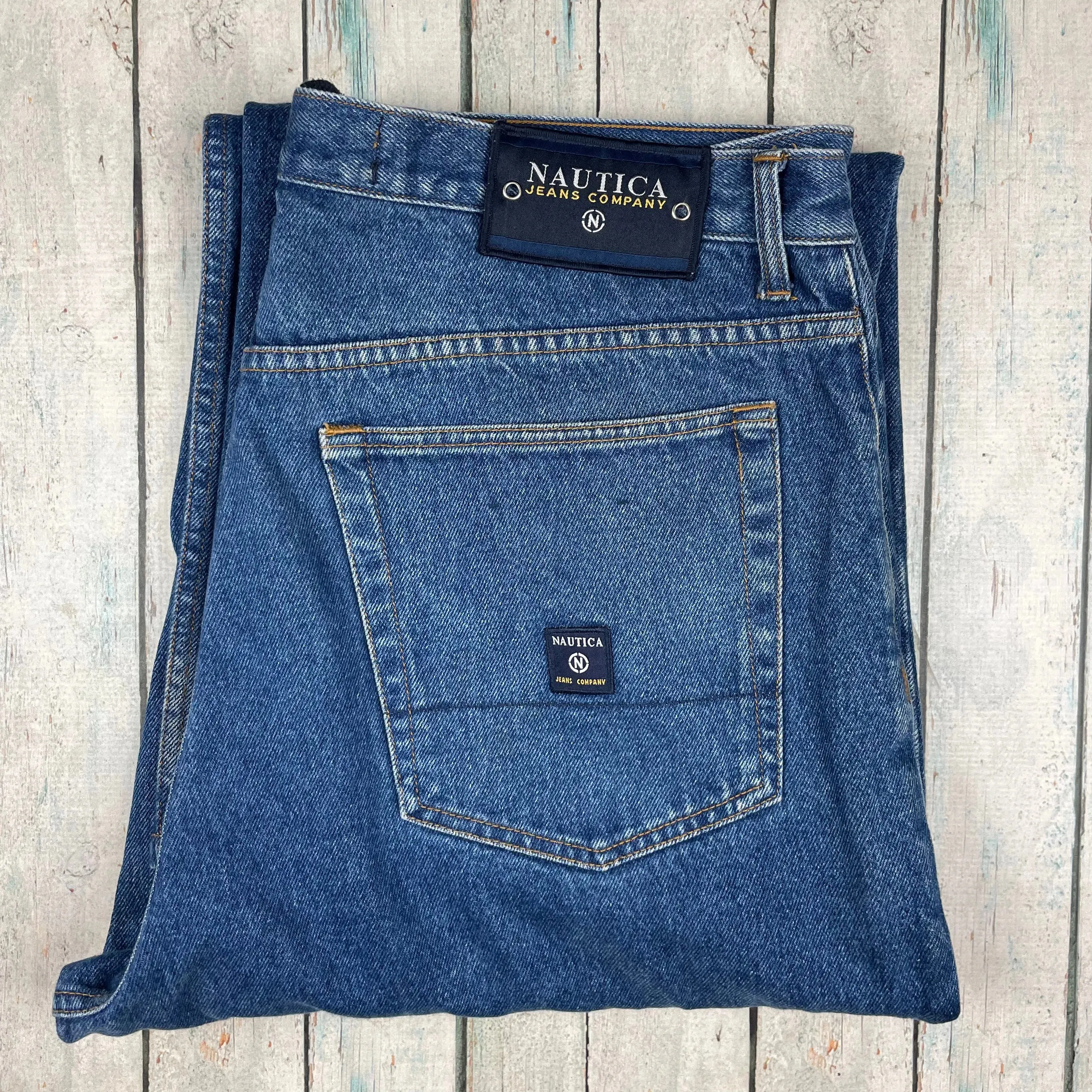 Nautica Mens Classic Easy Fit Jeans- Size 38