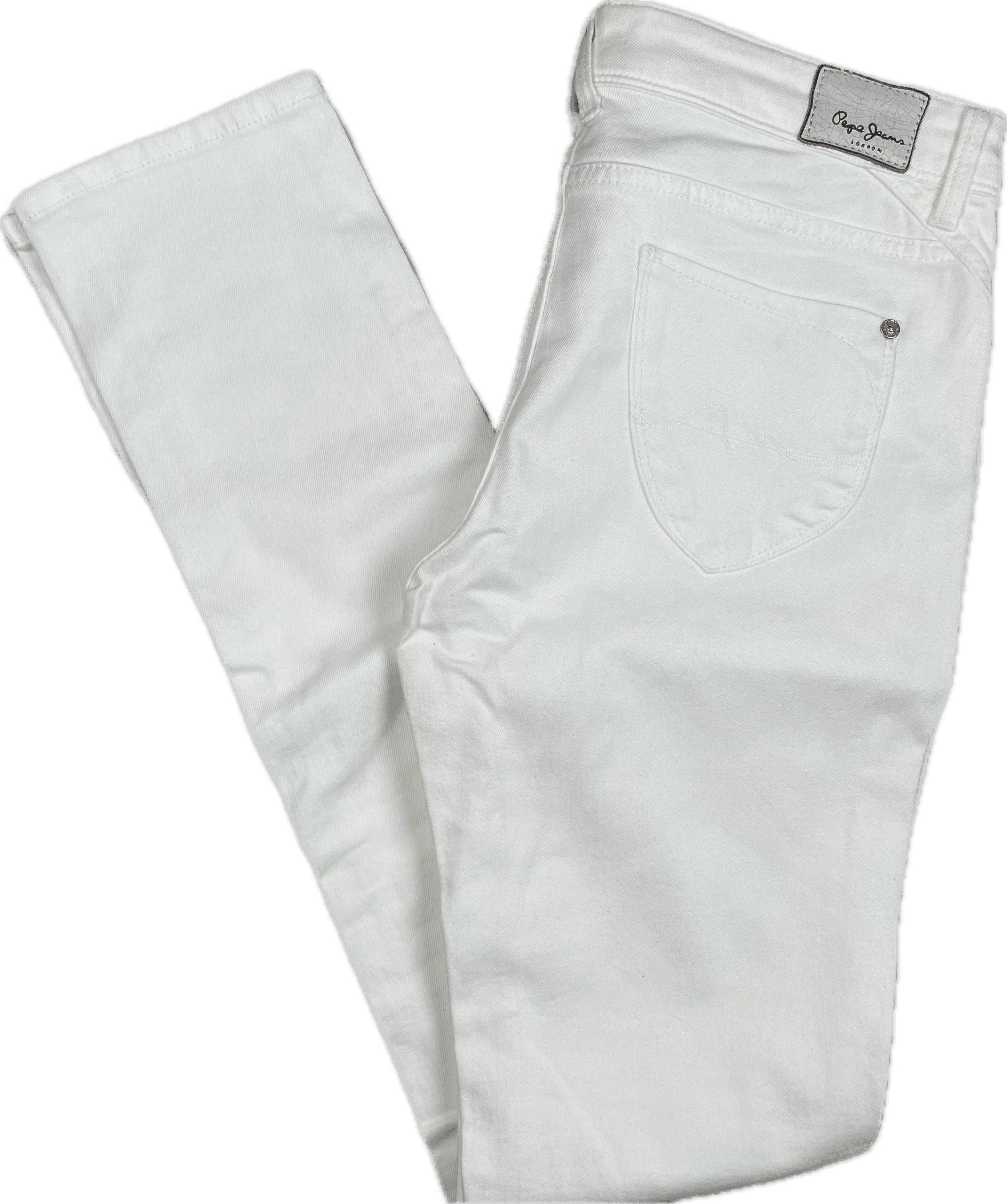 NEW - Pepe 'New Pixie' Ladies Low Rise Slim Fit Jeans- Size 31/34