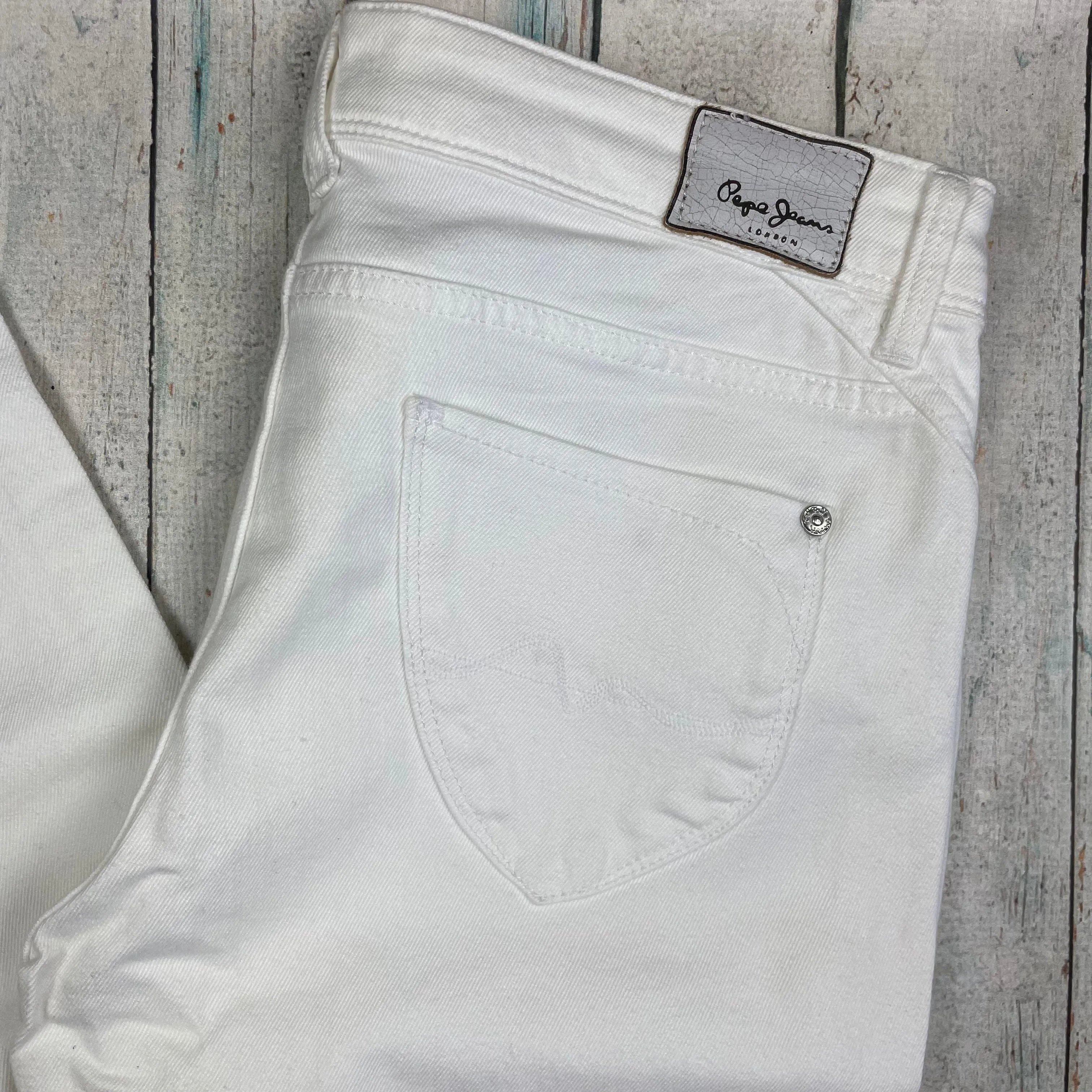 NEW - Pepe 'New Pixie' Ladies Low Rise Slim Fit Jeans- Size 31/34