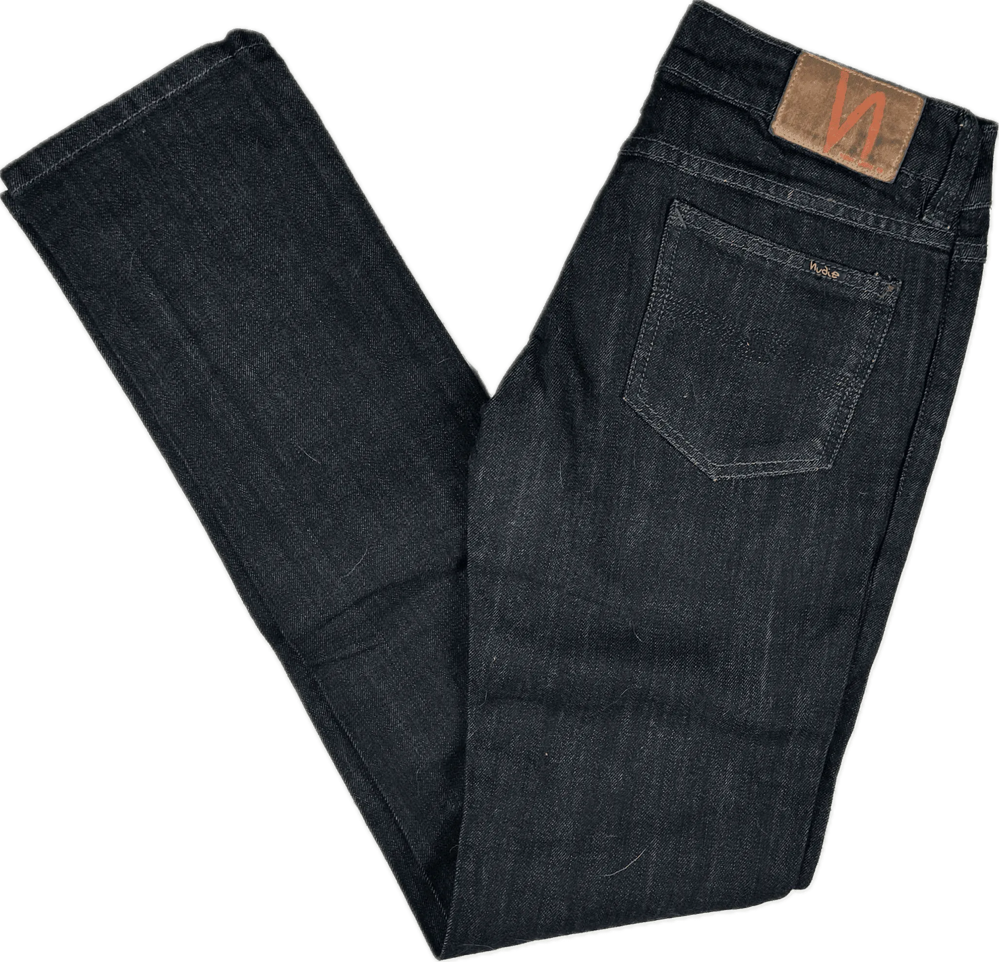 Nudie Jeans Co. 'Slim Jim' Dry Japan Black Wash Jeans - Size 27/32