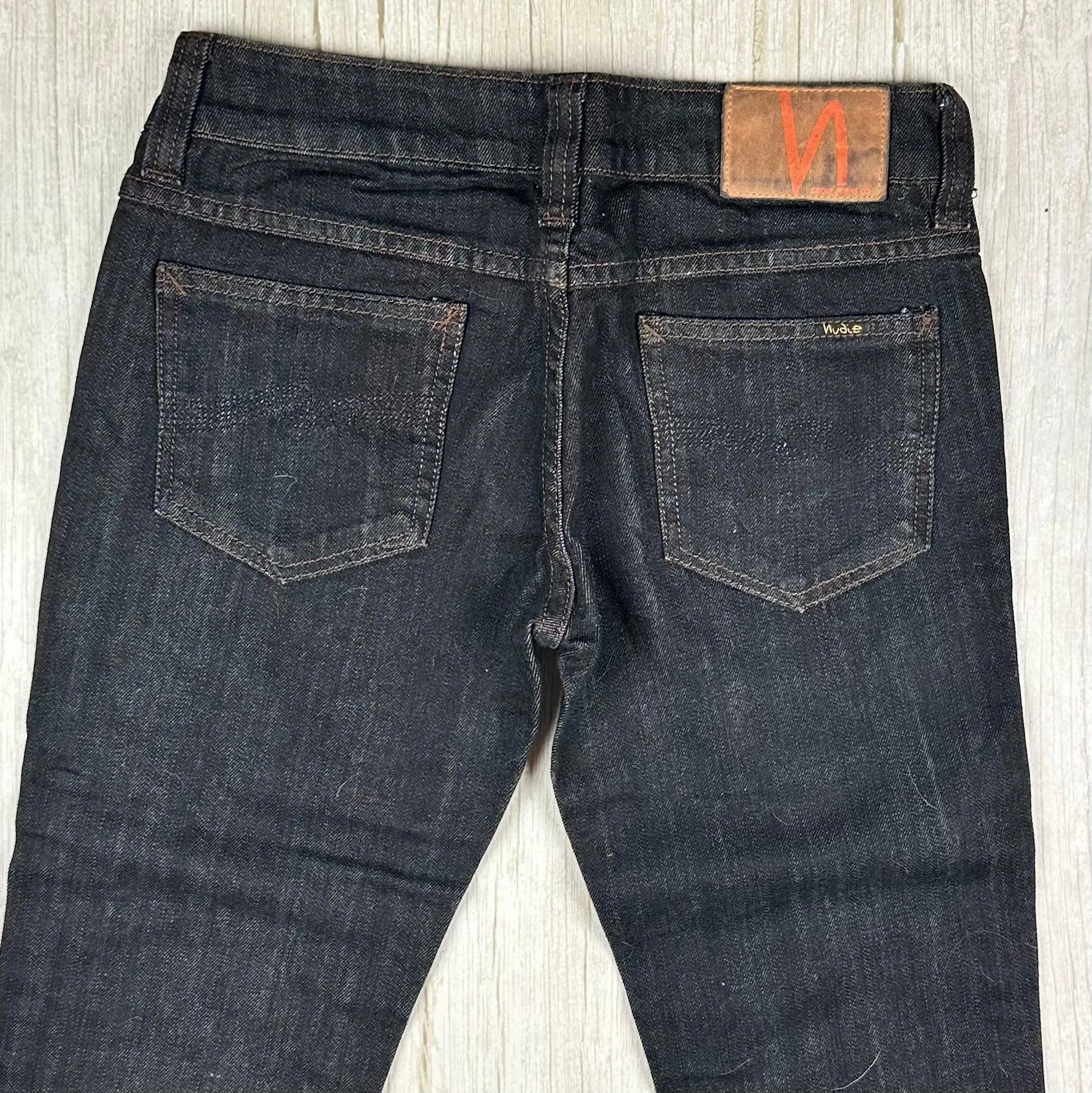 Nudie Jeans Co. 'Slim Jim' Dry Japan Black Wash Jeans - Size 27/32