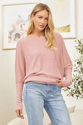 Ribbed Lightweight Dolman Tops - 2 Colors!