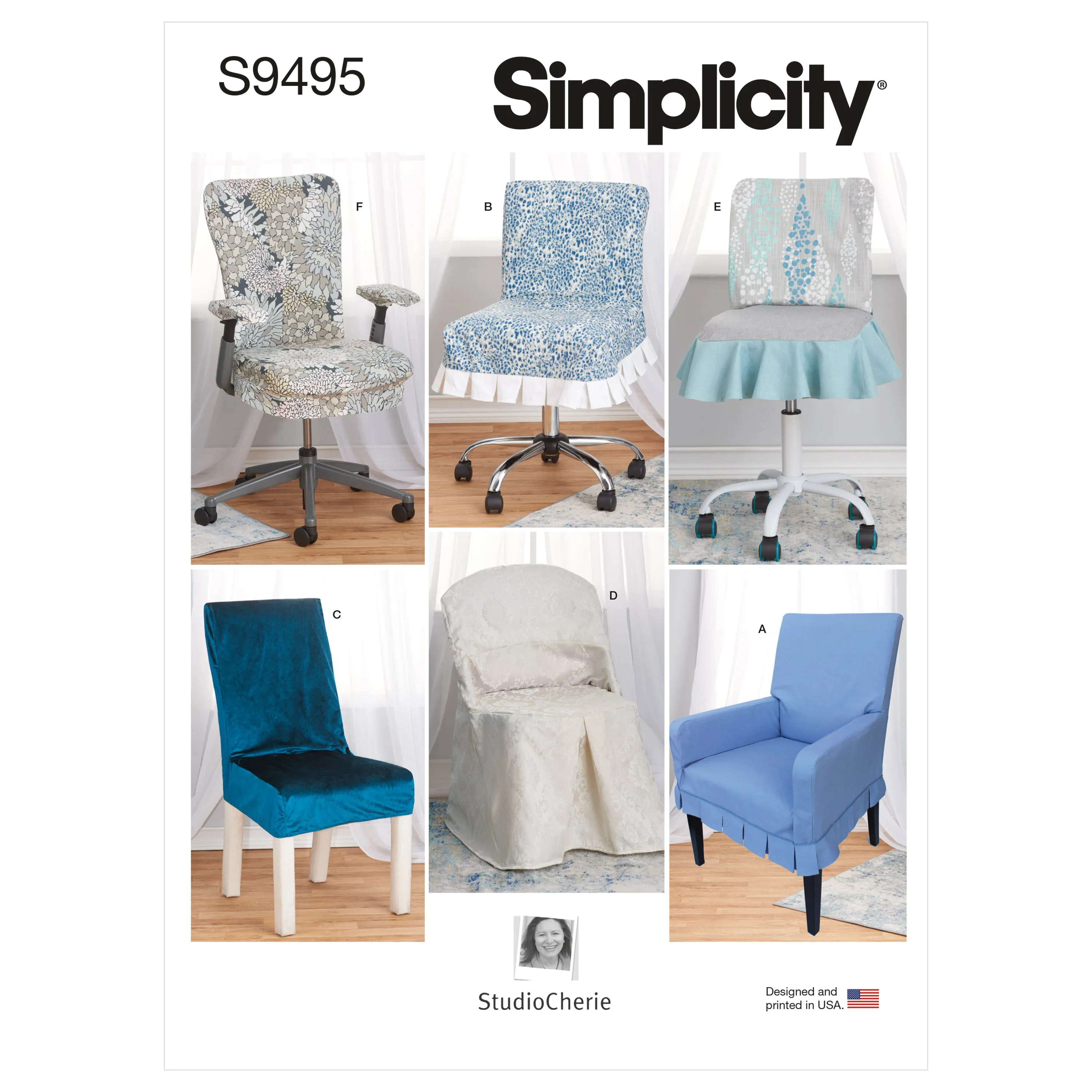 Simplicity Sewing Pattern 9495 Chair Slipcovers