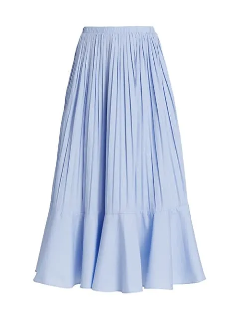 SOVERE /
 Focus Pleated Midi-Skirt