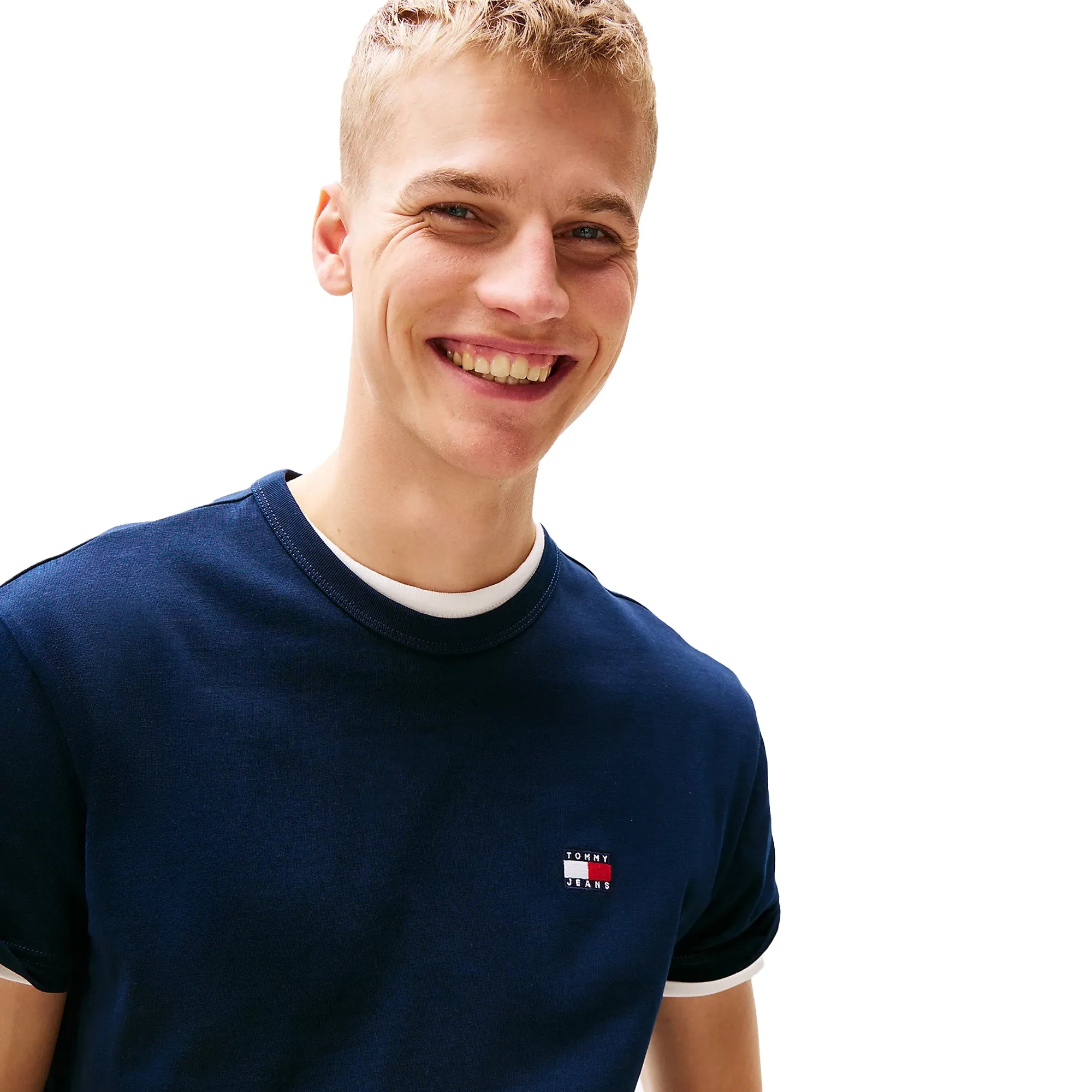 Tommy Jeans Reg Logo Badge T-Shirt Dark Night Navy