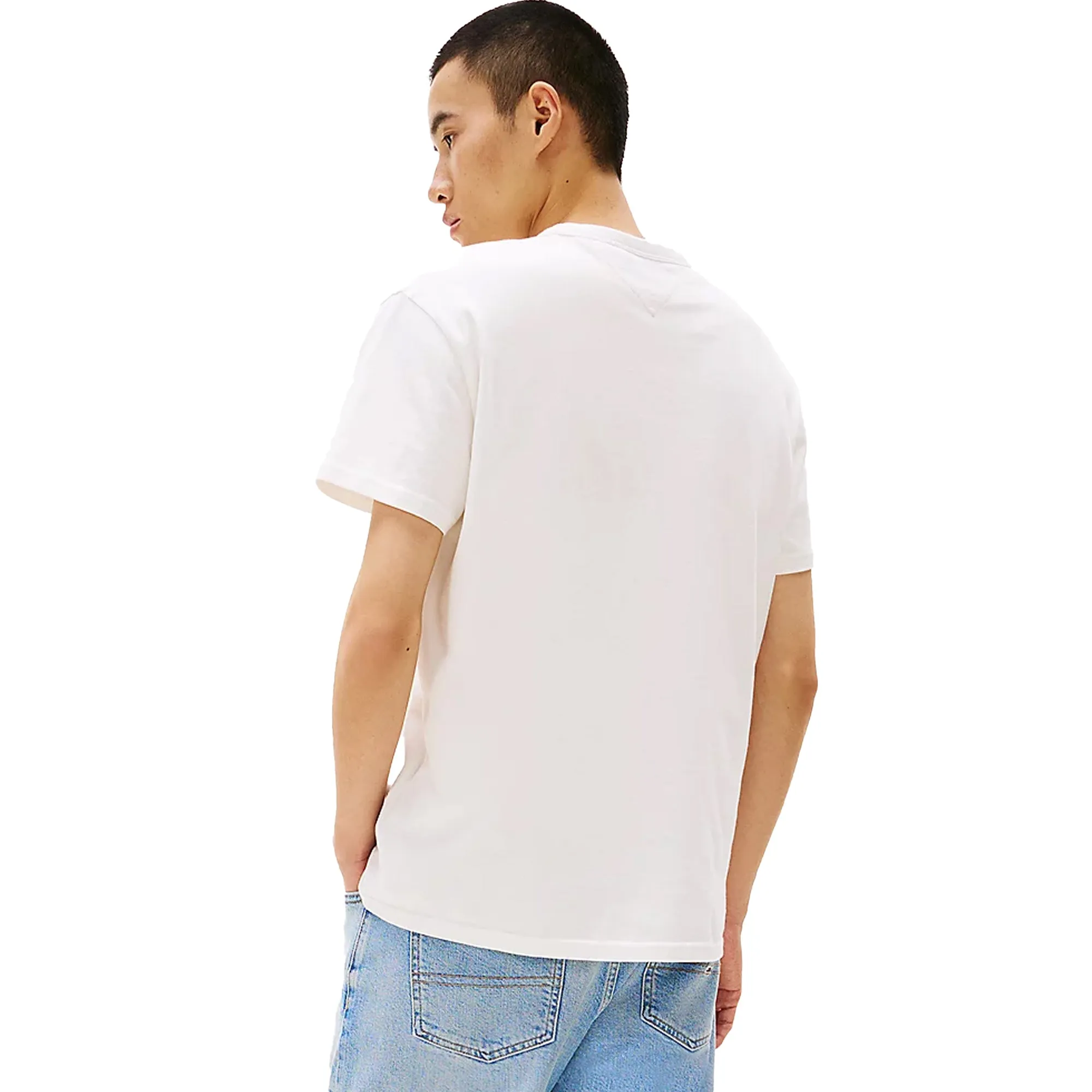 Tommy Jeans Reg Logo Badge T-Shirt Ecru