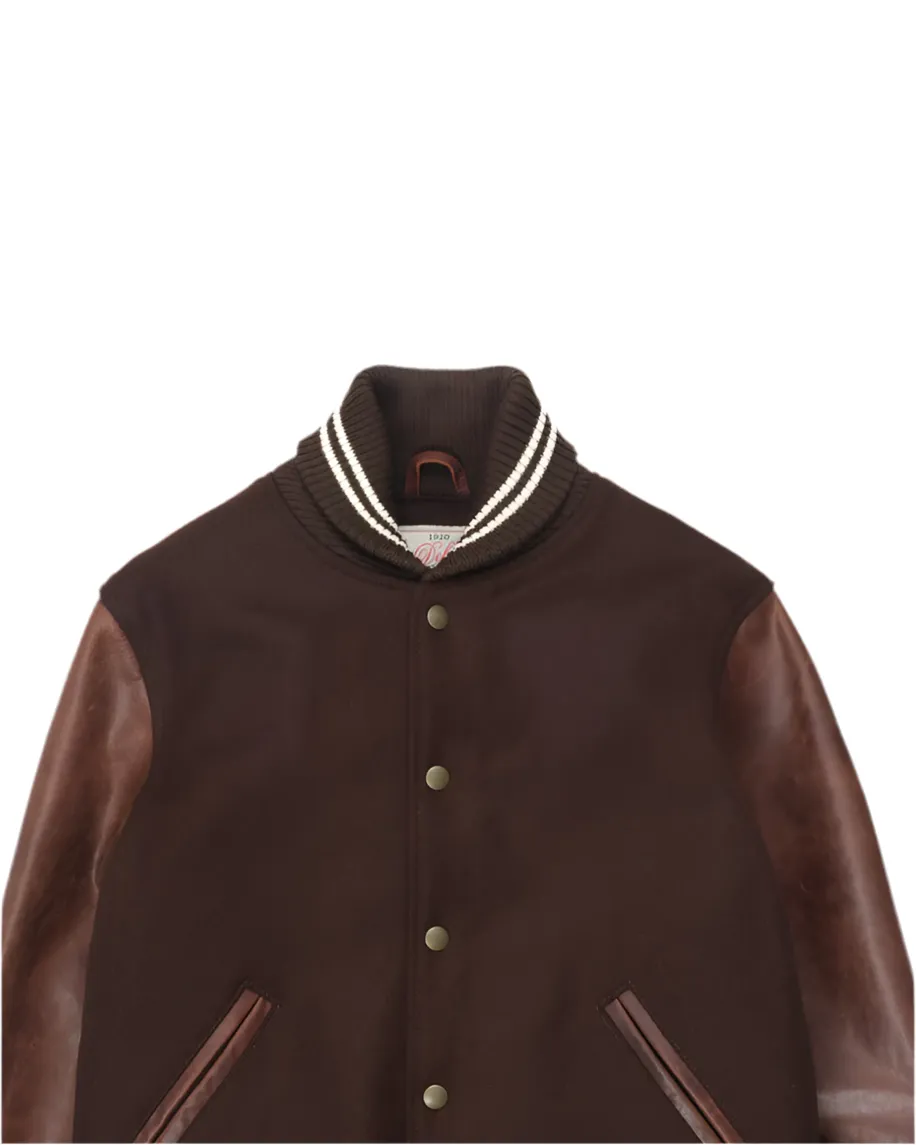 Varsity Jacket | Brown/Antique Brandy