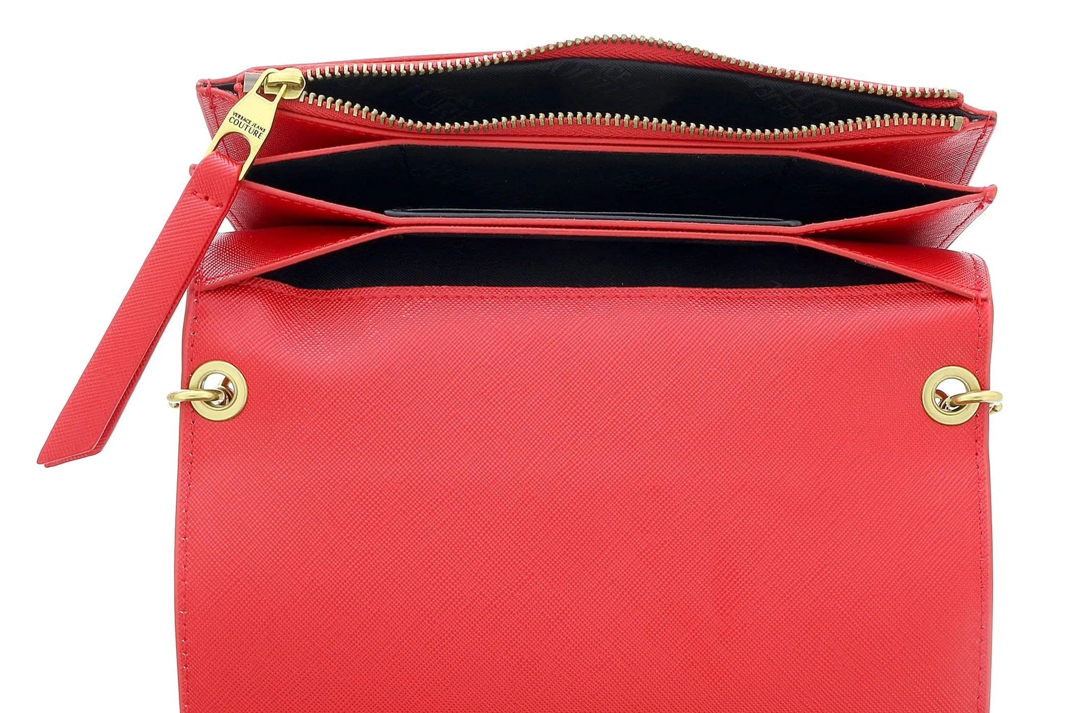 Versace Jeans Couture Red Signature Wallet on a Chain