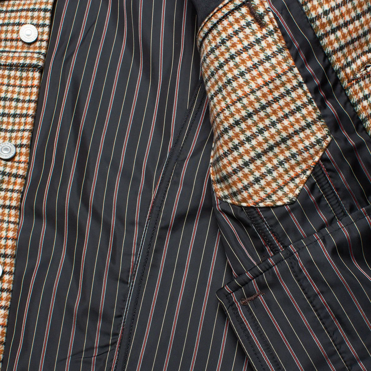 Vintage Fit Houndstooth Trucker Jacket