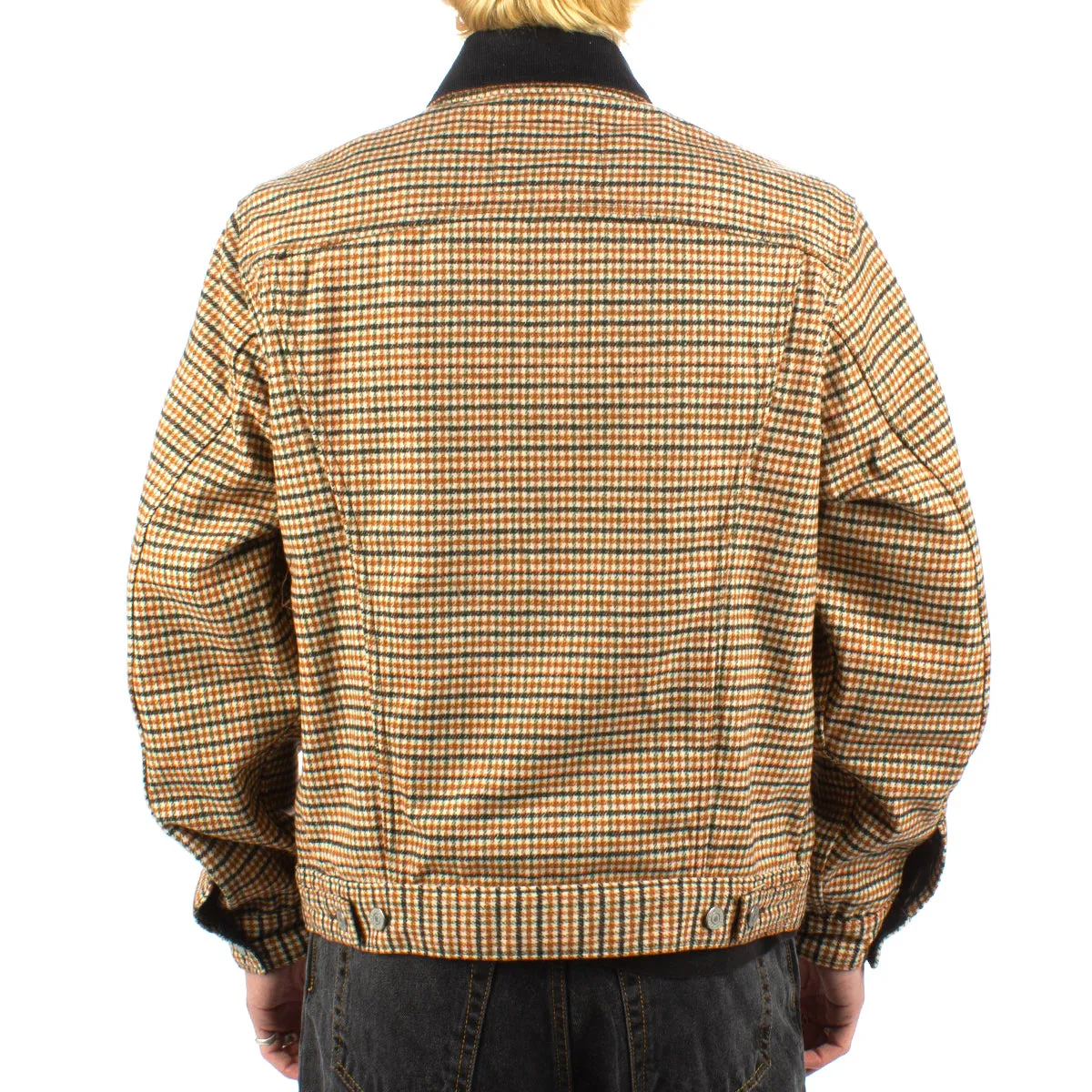 Vintage Fit Houndstooth Trucker Jacket