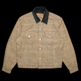 Vintage Fit Houndstooth Trucker Jacket
